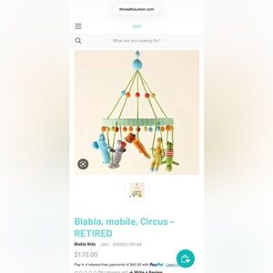 Blabla mobile Circus baby